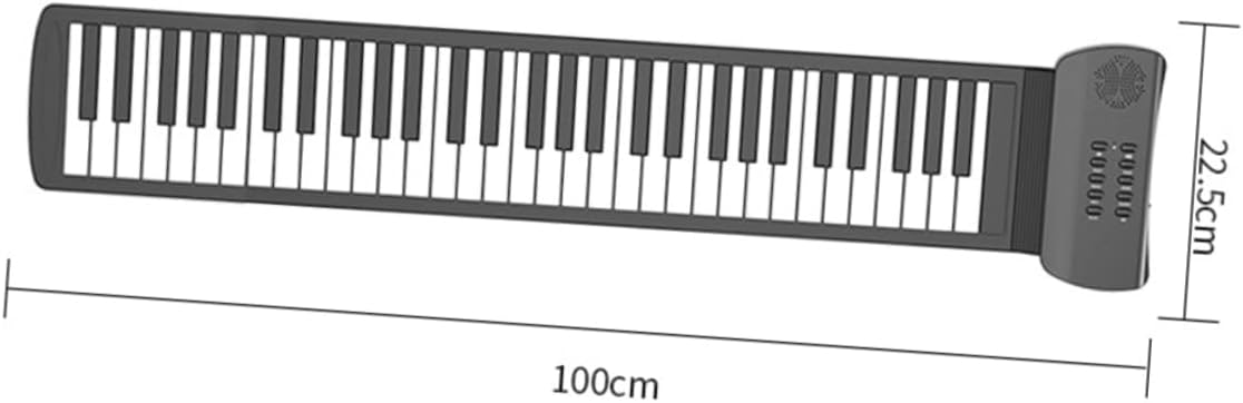 ibasenice 61-key Hand Roll Piano Portable Electronic Mini Keyboard for Adults Boys and Girls