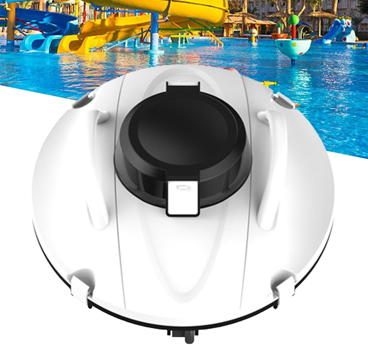 Cordless Robotic Pool Cleaner, Automatic Underwater Pool Vacuum Cleaner, 180 Min Runtime, IPX8 Waterproof, Self-Docking Feature for Outdoor Pools
