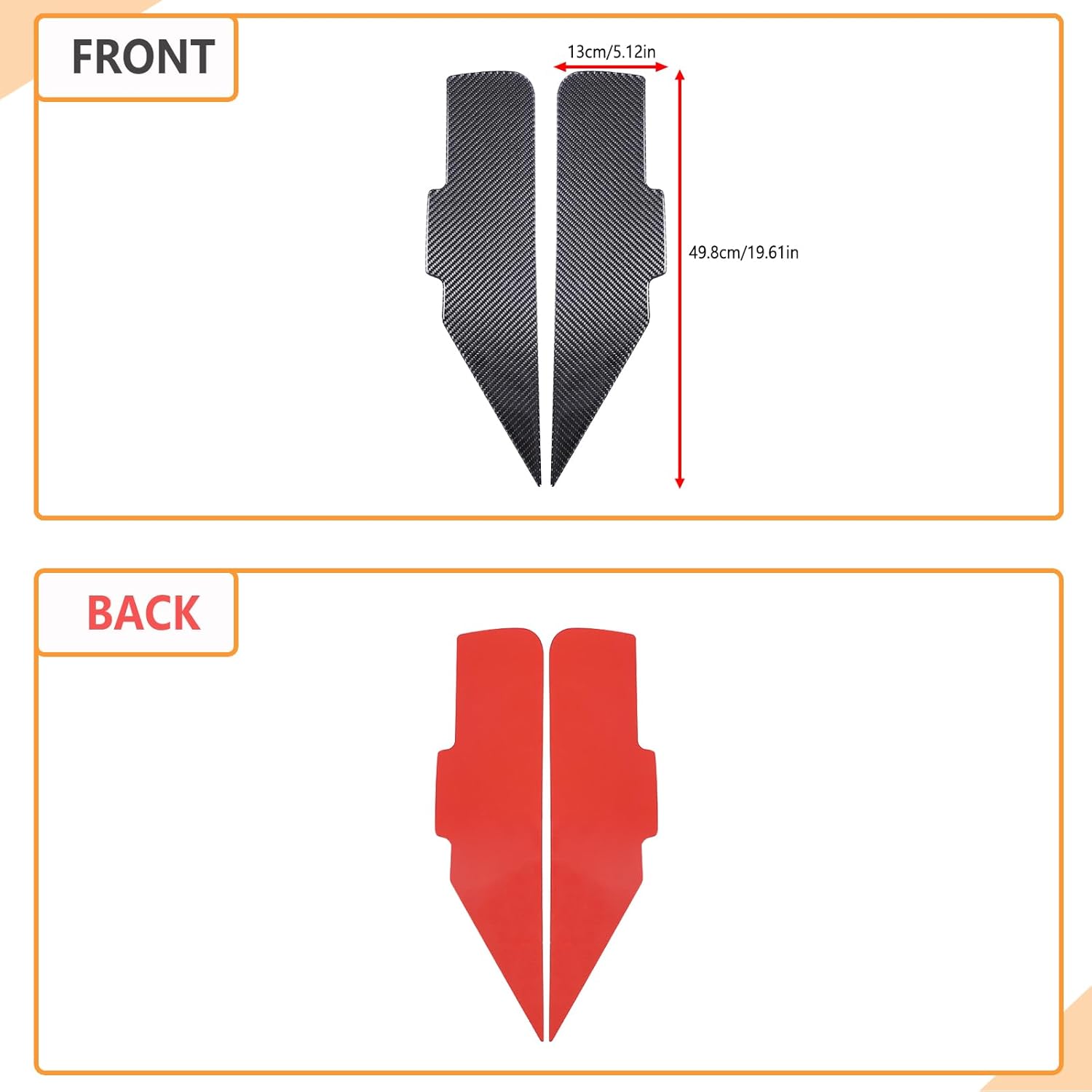 Aunginsy Inner Front Door Armrest Upper Panel Trim Sticker Compatible with Nissan Frontier 2009-2017 Pickup Truck Front Door Armrest Panel Anti-Scratch Decorative Sticker Protection Cover Accessories