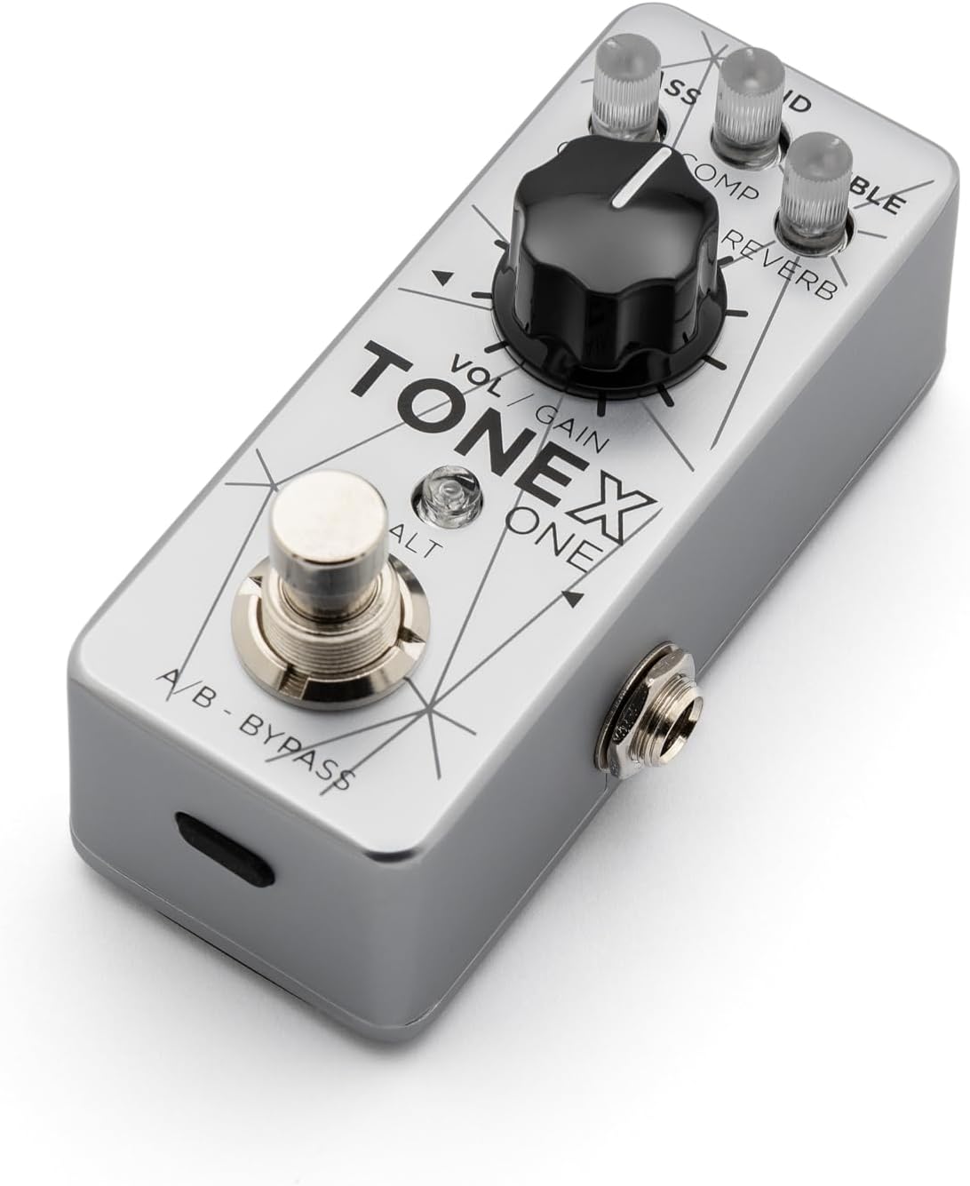 IK Multimedia TONEX One Bass Edition – Compact Bass Modelling Pedal with TRS Mono/Stereo Output, 20 Preset Slots, VIR™ Multi-IR Cabinets, Custom IR Loader, Tuner & 15 Pre/Post Effects