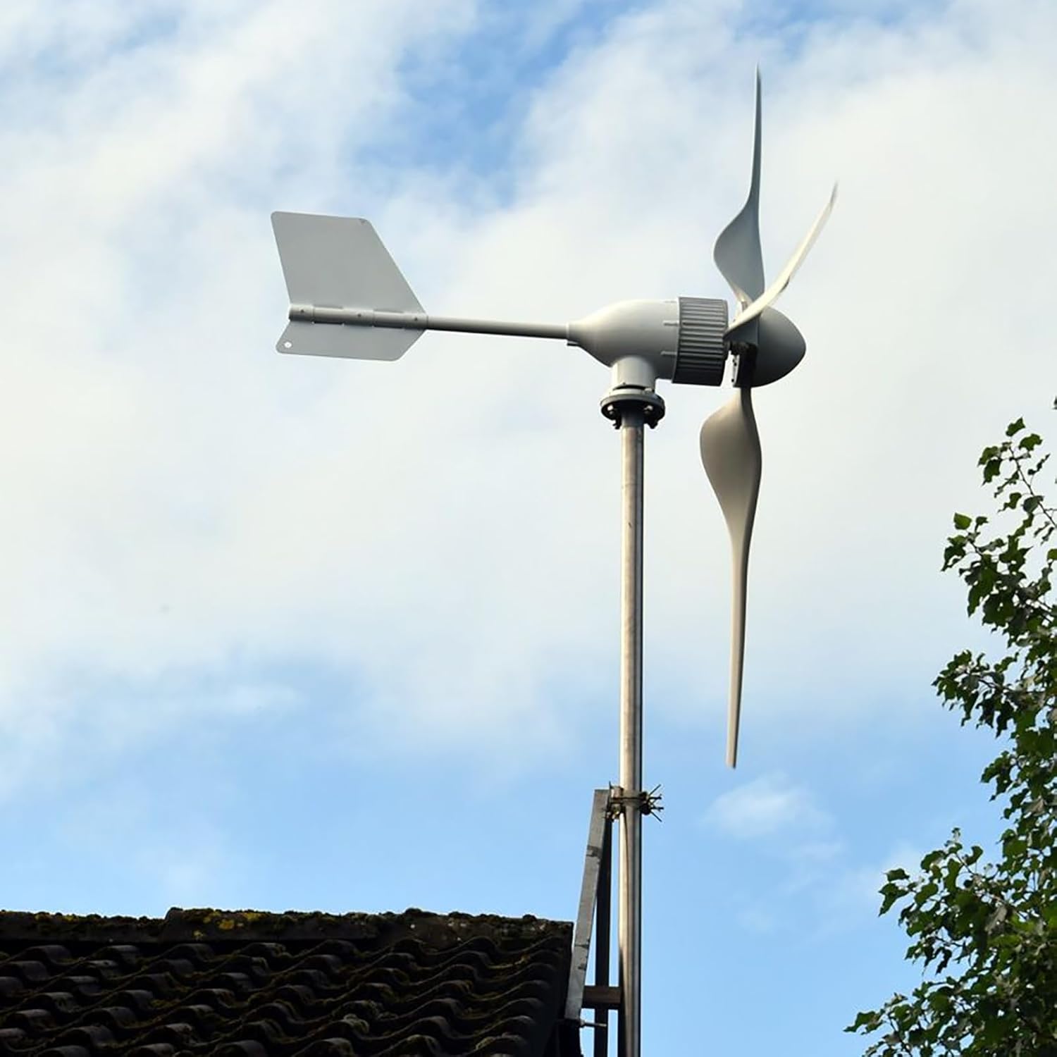 2000W 24V Wind Turbine Generator Kit 2KW Wind Power Generator & Hybrid Charge Controller Off Grid System for Home RV Marine Electricity Set