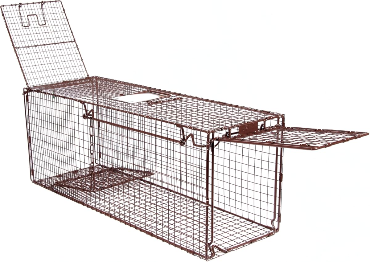 Tru Catch 36D Humane Live Animal Trap - Easy & Safe Catch & Release for Raccons, Possums, & Other Small Wild Animals - Durable Heavy Duty - (36