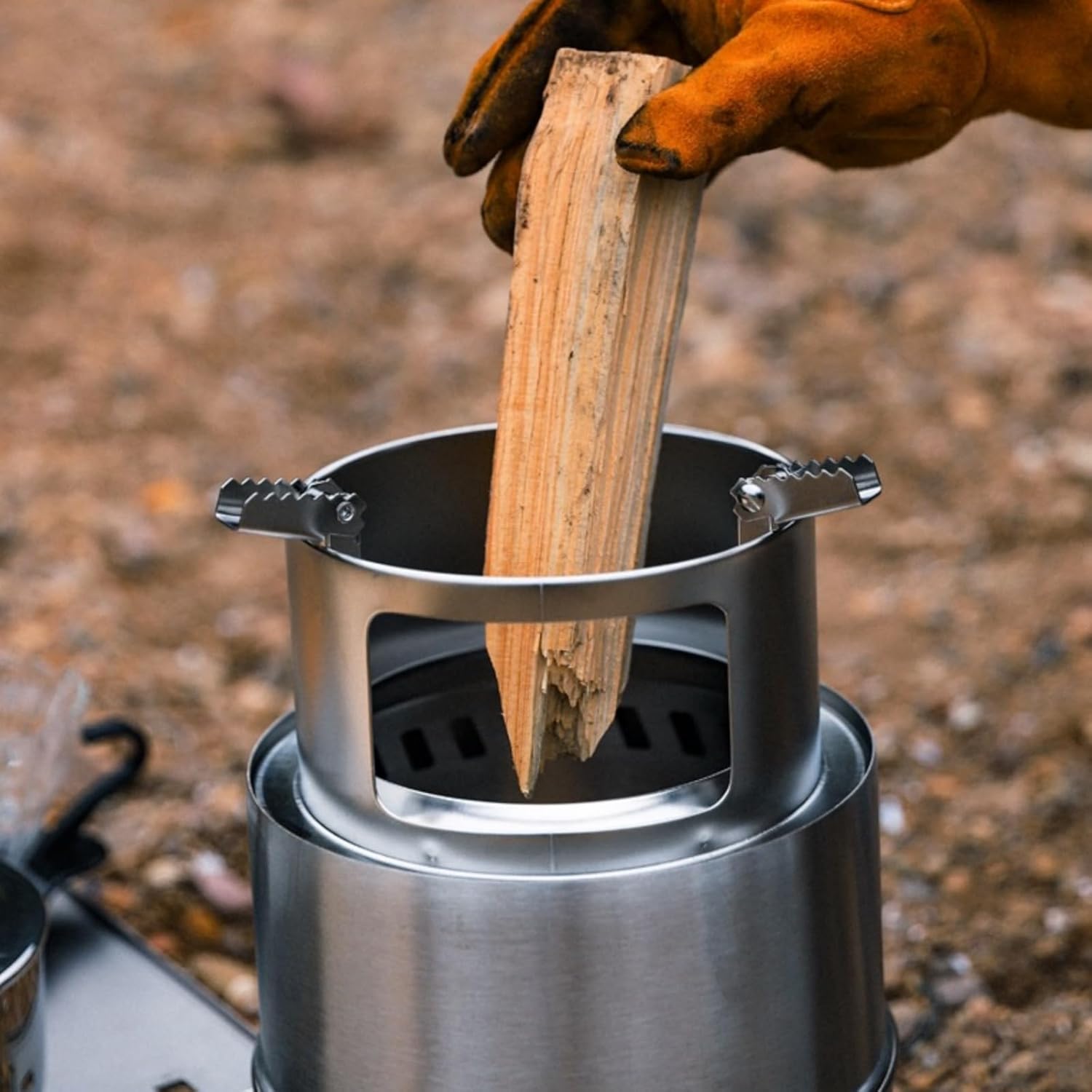 Smokeless Fire Pit 12.2in Stainless Steelsolo Stove Fire Pits for Outside Wood Burning Convenient Table Top Firepit It is Used for Backyard Courtyard Camping Picnics Gatherings and Heating