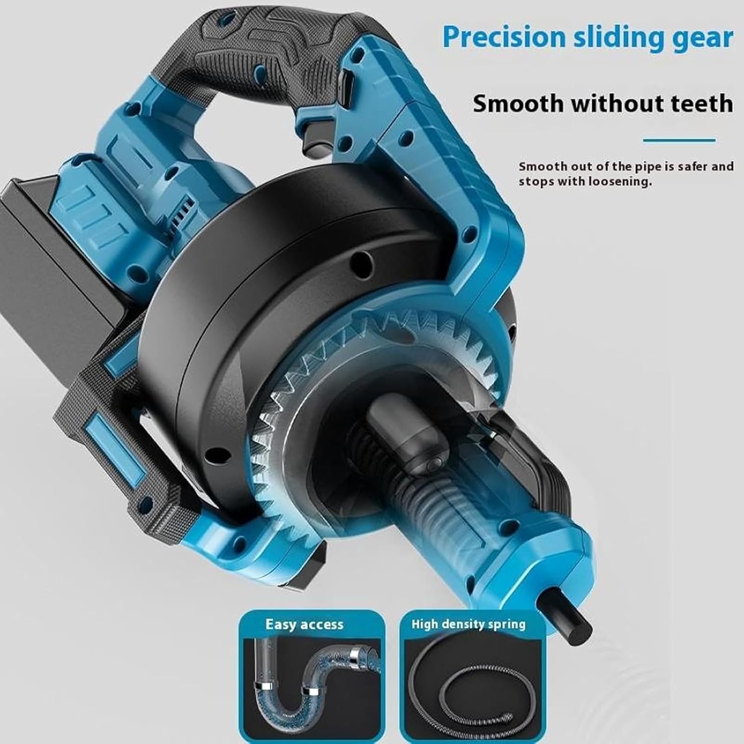 7000mm Drain Cleaning Machine Kit, 610 RPM Electric Pipe Dredging Machine, 6-fold Protection, Wireless and Adjustable Speed, with Forward/Reverse Button, for 3/4-inch - 2-inch Pipes