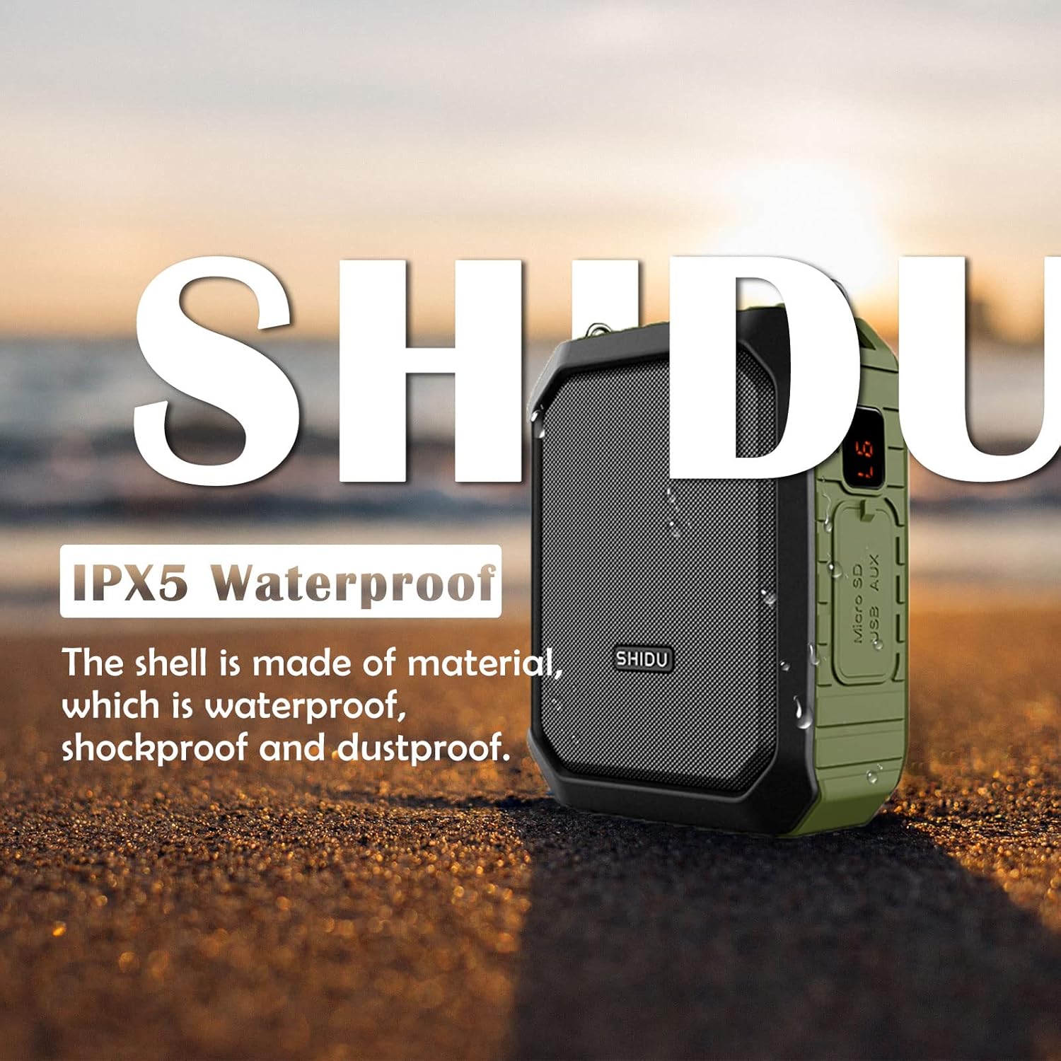 Voice Amplifier with Wireless Headset Mic - 18W 4400mAh Rechargeable Mini Pa System, Bluetooth 4.2, Waterproof IPX5 Portable Speaker for Teacher, Outdoors