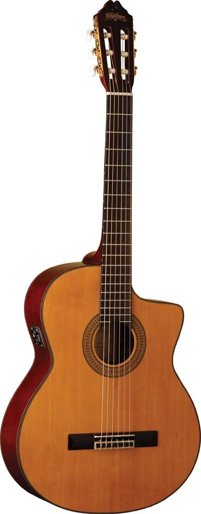 Washburn Classical C64SCE Cutaway Acoustic Electric Guitar (C64SCE-A)