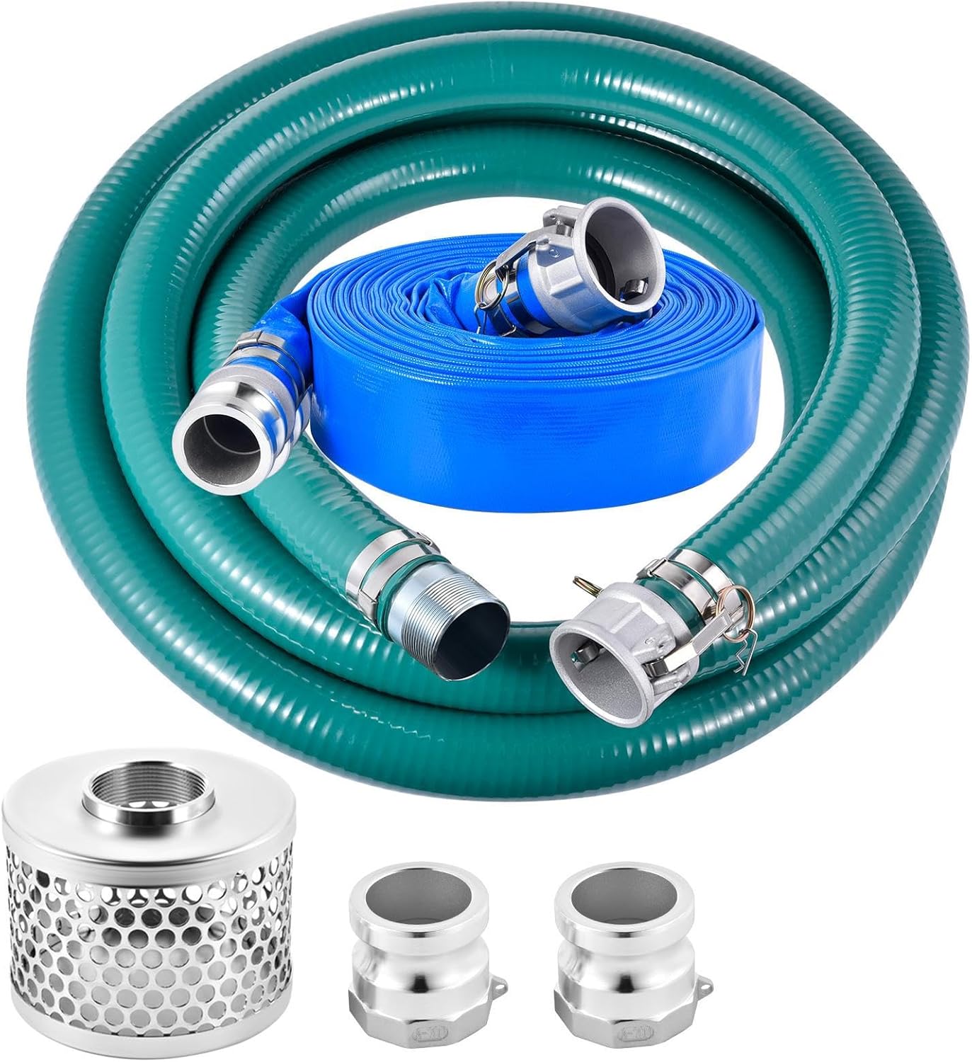 2 Inch Suction Hose Pump Kit, Heavy Duty 2
