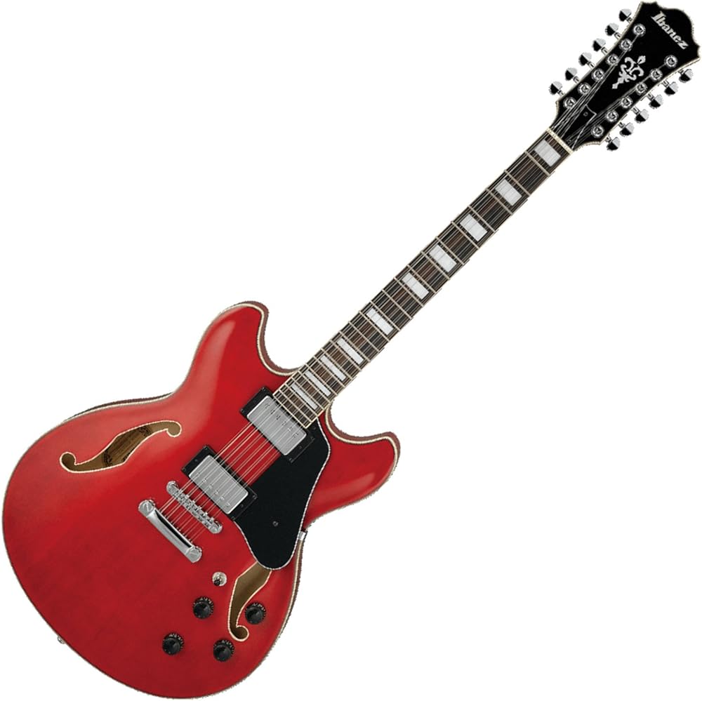 Ibanez Artcore AS7312 Semi-Hollow 12-String - Transparent Cherry Red