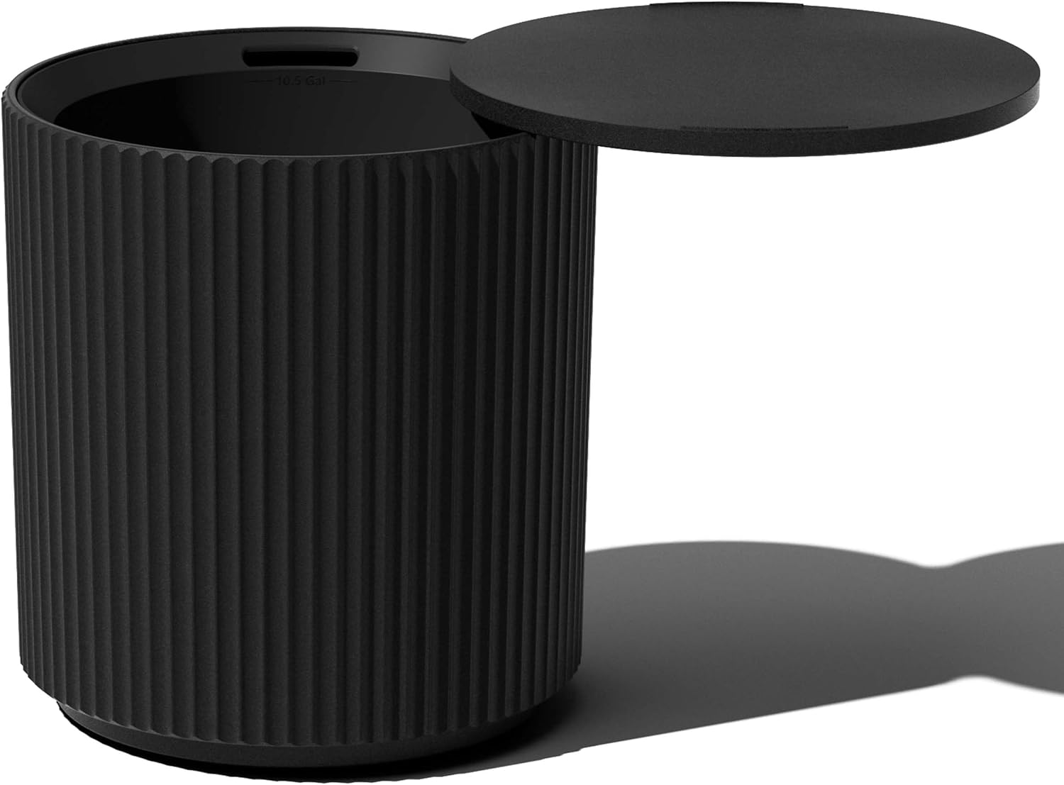 Veradek Outdoor Cooler Side Table - 2 in 1, Black, 21 inch