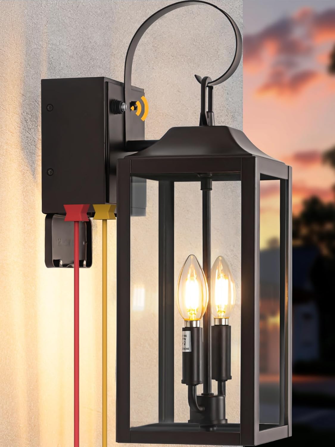 Porch Lights with GFCI Outlet, 19