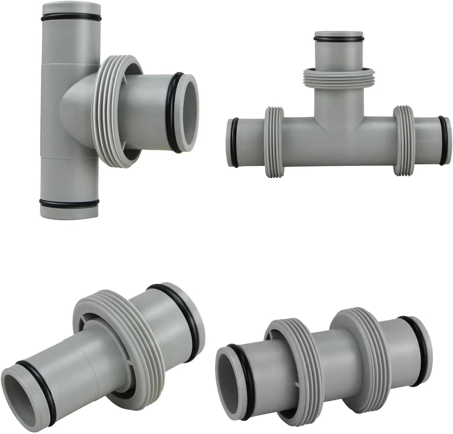 Pool Hose Adapter 5pcs Pool Hose Adapter Connector Threaded Inlet Replace for Home for Pump Connections(1.5in to 1.5in)