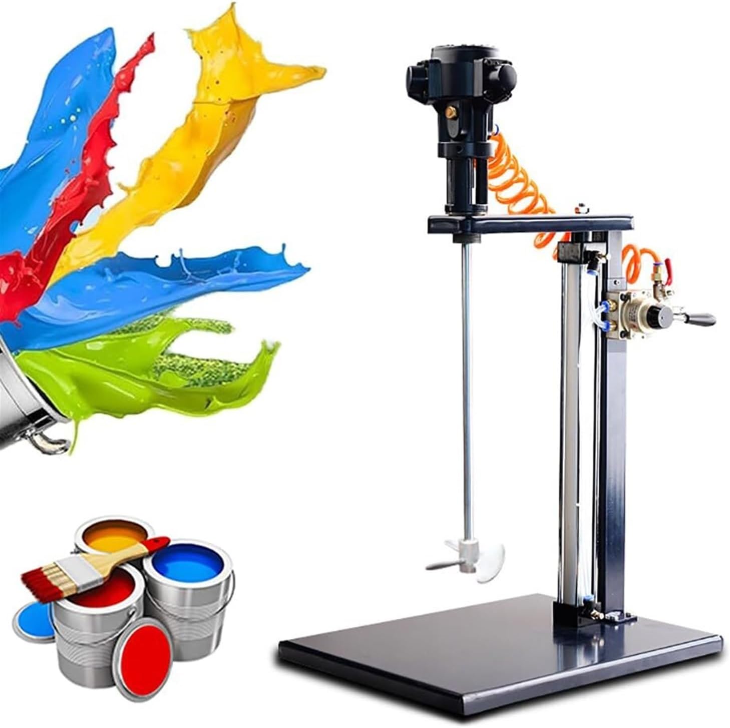 Pneumatic Paint Mixer, Automatic Lift Paint Stirrer, Paint Stirring Machine, Coating Agitator for Paint Dye Hydrosol Mixing