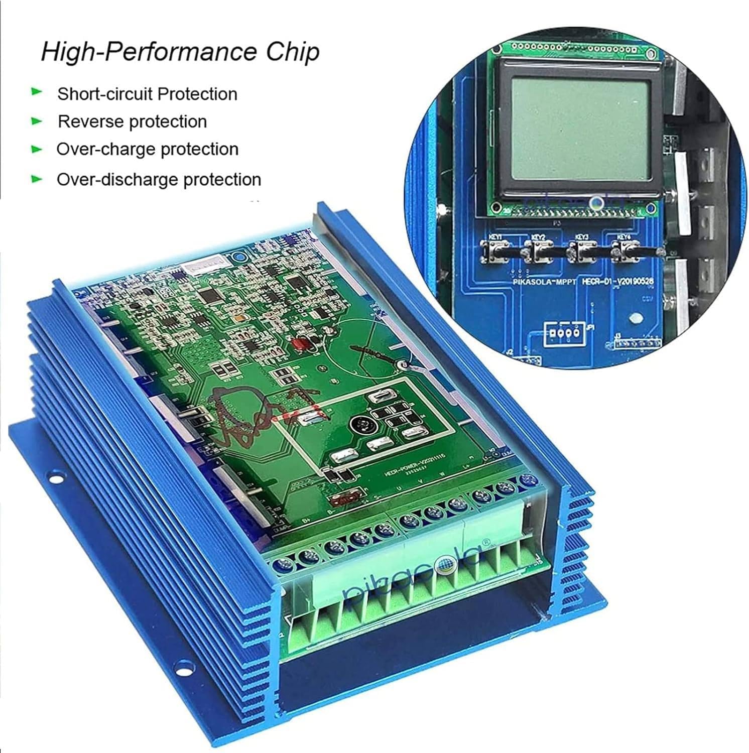 12v/24v/48v Mppt Boost Charging Multifunctional Wind Solar Controller,Digital Intelligent Regulator,Wind Generator,Mppt Charge Boost Controller,12V-4000W