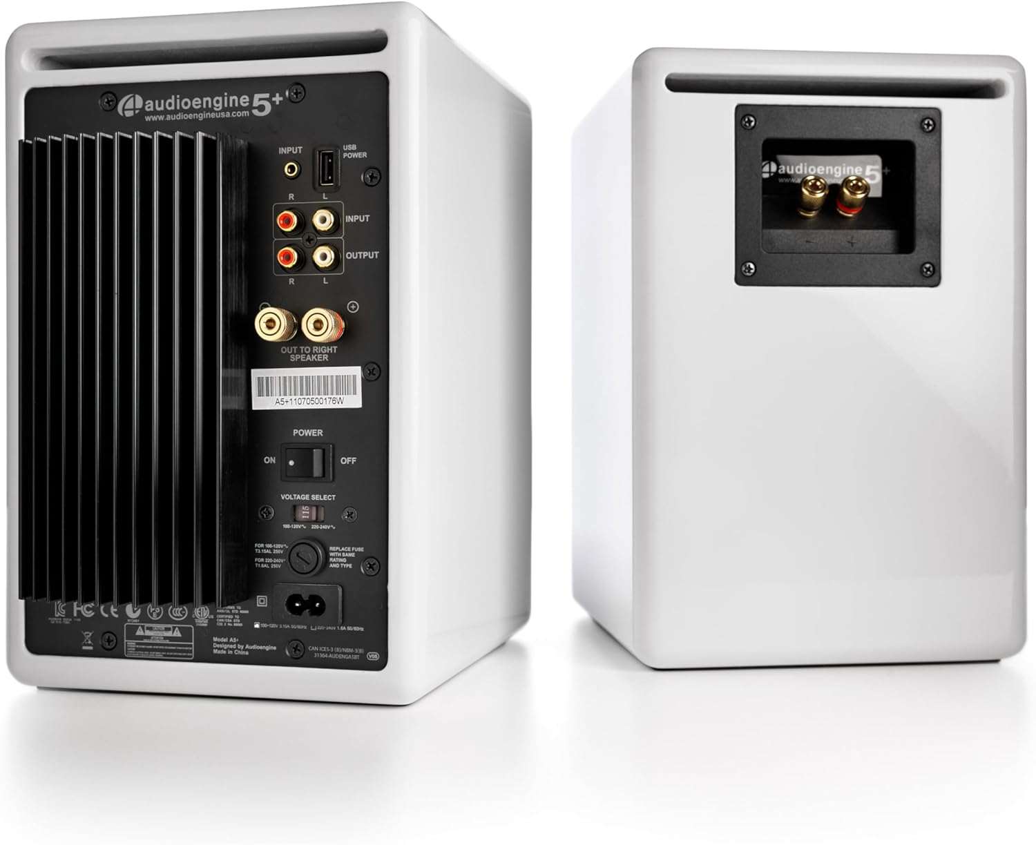 Audioengine A5 Powered Studio Playback Monitors and Bookshelf Speakers - Premium 150W Stereo Speakers for Music, Gaming, Turntables, Home Theater Systems