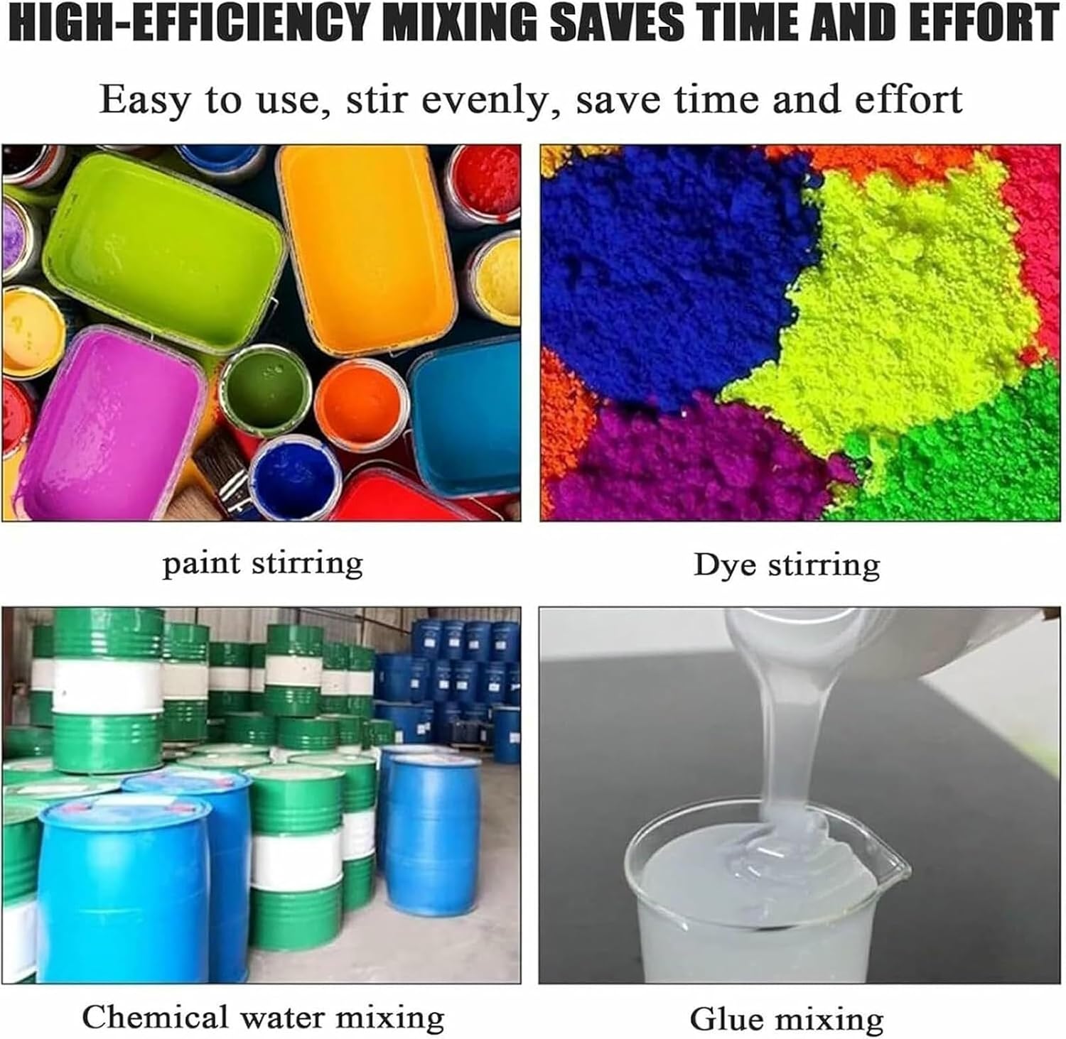 50 Gallon Pneumatic Paint Mixer 1/2HP Automatic Lifting Air Agitator Paint Mix Tool Ink Casting Stirring Machine, High Power