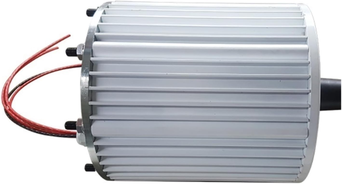 Wind Turbine Generator, 10000W 20000W 30000W with Base Rare Earth Permanent Magnet Generator 24V 48V for DIY Horizontal Wind Turbine Generator for Marine, RV, Home(with Base,24V_30000W)