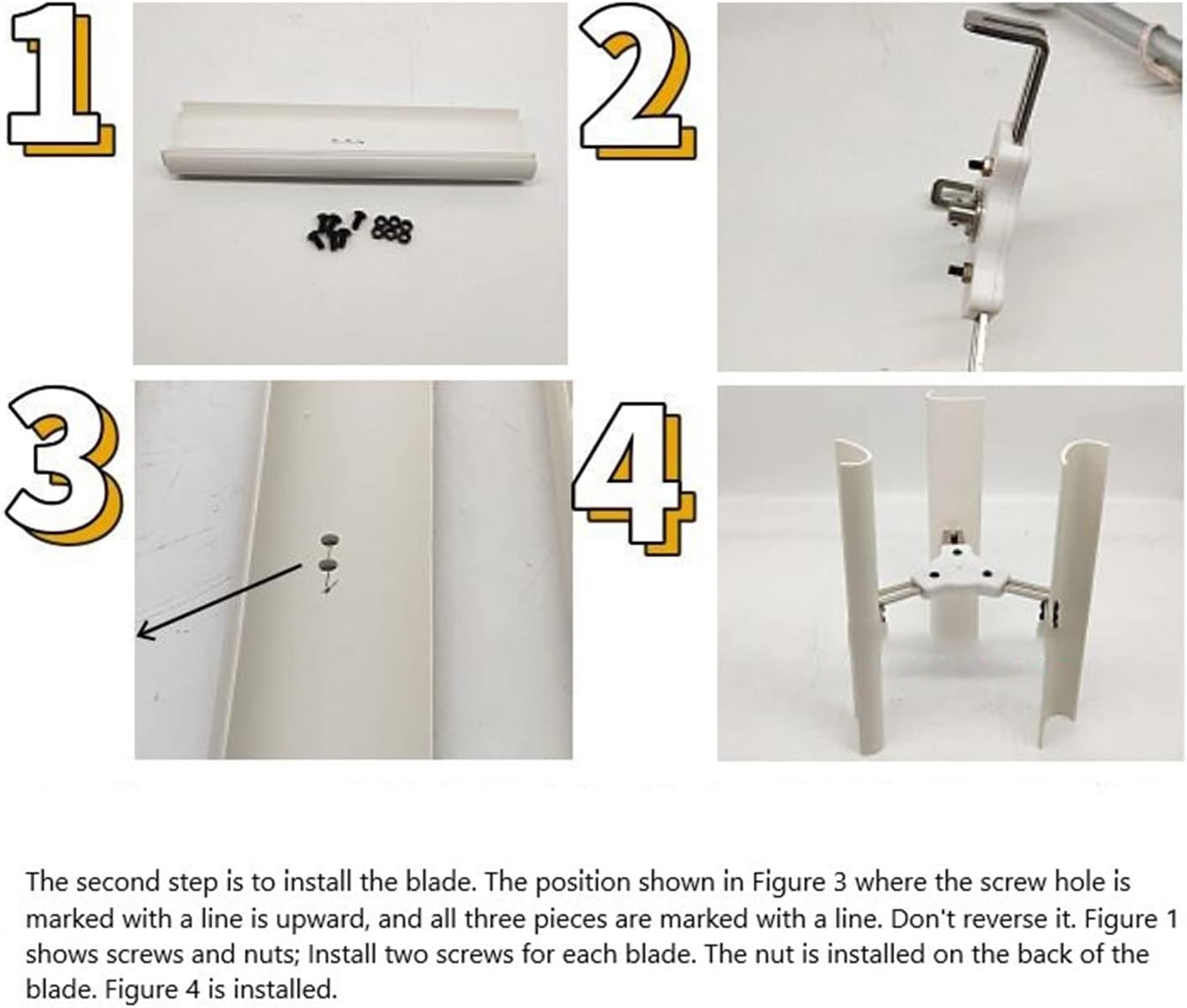 3-Blade DIY Vertical Axis Wind Turbine Model Wind Turbine Three-Phase Permanent Magnet Generator Windmill Toy Night Light Production DIY Display