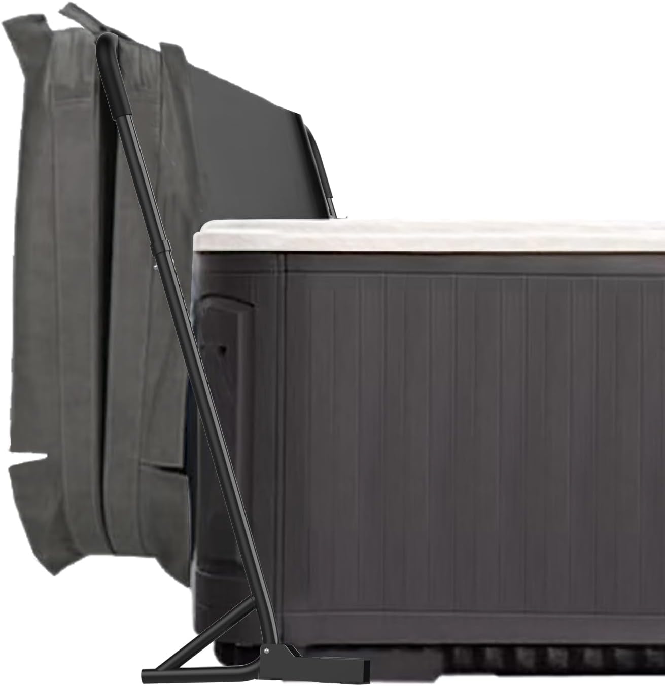 Hot Tub Cover Lifter, Spa Cover Lift, Hot Tub Cover Lift Removal System Height 31-41 Inch Adjustable, Fit for Most Spa Hot Tubs