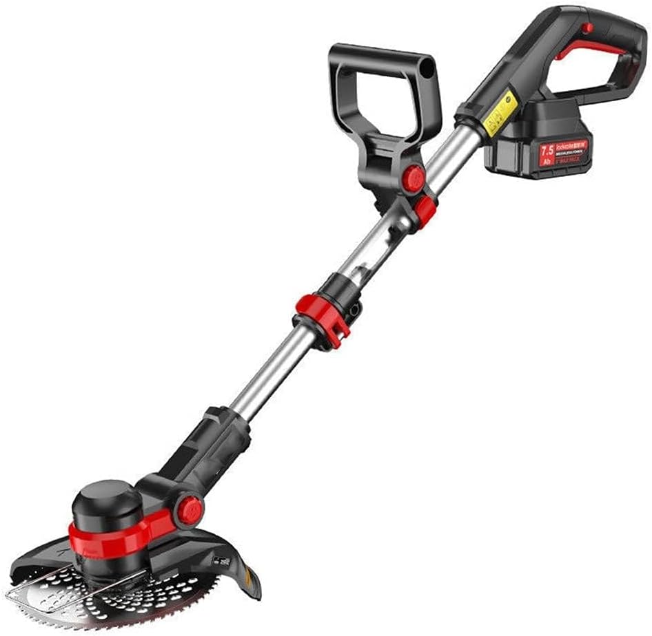 Cordless Grass Strimmer Hand Push Lawn Mower Lawn Mower Electric Lawn Mower Multifunctional Household Small Lawn Mower ELD Portable Orchard Garden