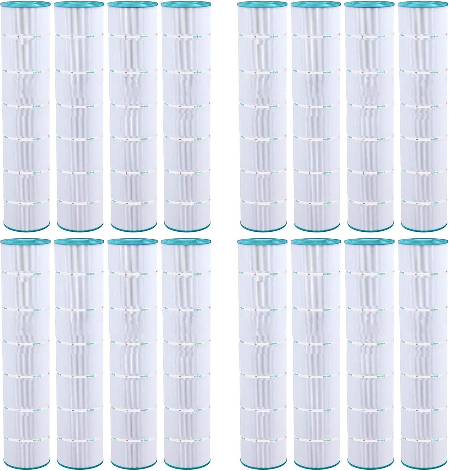 Hurricane Filters 16 Pack HF7494-04 Advanced Pool Filter Cartridge - Replacement for PA131, Unicel C-7494, Filbur FC-1227, Hayward SwimClear C5030, C5025, C5020