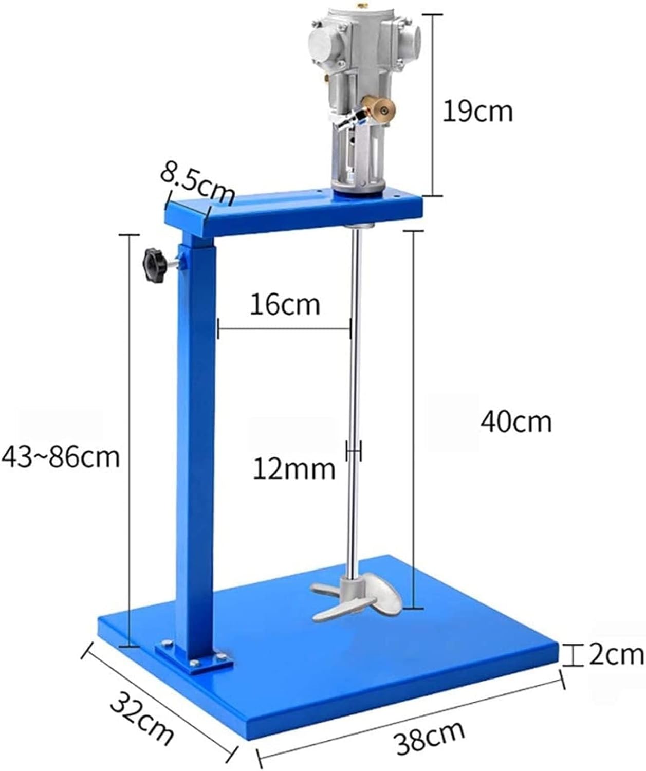 Automatic Lifting Pneumatic Paint Mixer Machine Air Agitator 5 Gallon Pneumatic Paint Stirring Machine