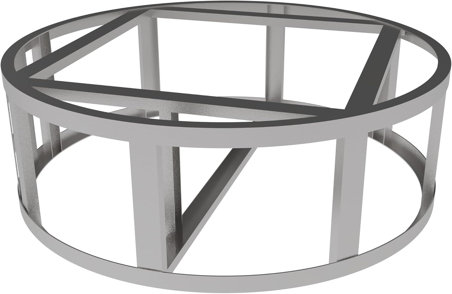 Ready-to-Finish 45-in Round x 18-in Concrete Fire Pit Kit for Outdoor Patio – Customizable Gas or Wood Burning Base – DIY & Contractor Friendly – Fits 25-in Burner or Breeo Zentro Insert