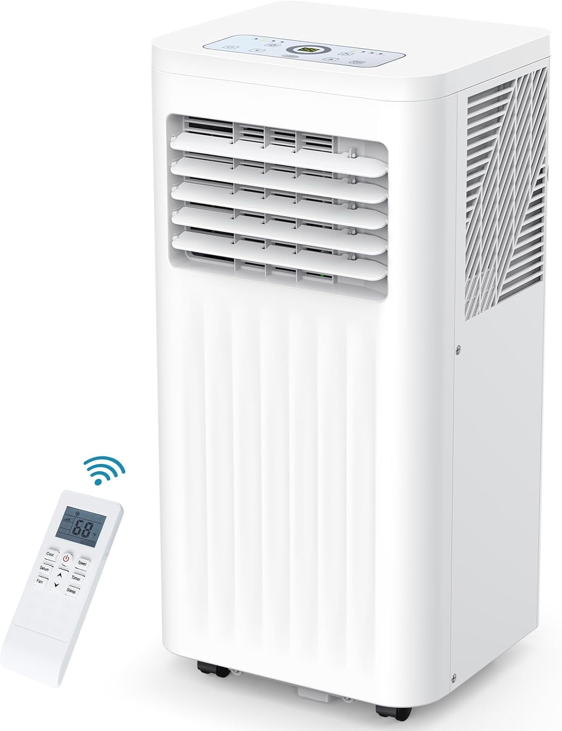 Joy Pebble Portable Air Conditioner, 8000 BTU Air Conditioner with Cooling, Fan, Dehumidifier, Sleep Mode, ≤55 db, Cooling up to 350 Sq. Ft. with 24H Timer/Digital Display/Remote Control & Window Kit