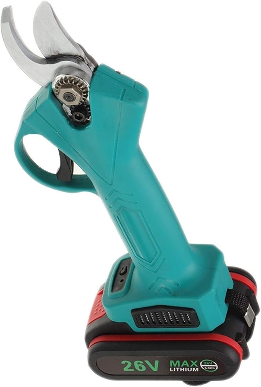 Electric Pruner Garden Tool Cordless Electric Pruning Shears Branch Cutter Grafting Electric Garden Tool Branch Scissors Garden Or Lawn (E Blue 2Batte