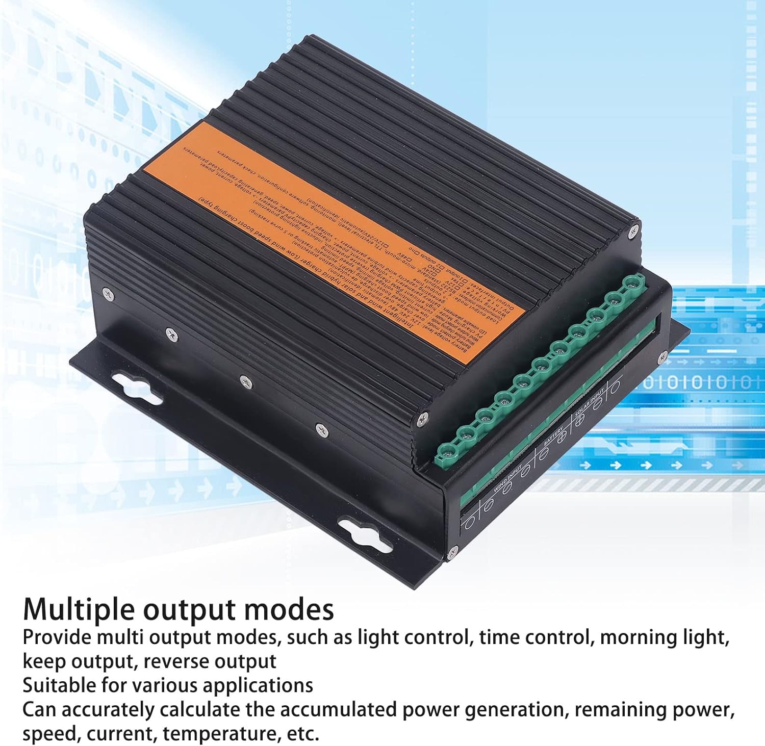 Wind Solar Hybrid Controller 200W PV Power 24V, Waterproof Insulation Multi Protections - Boost MPPT Mode, Multiple Output Controls, Ideal for Wind Turbine and Solar Panel System (1000W Wind Power)
