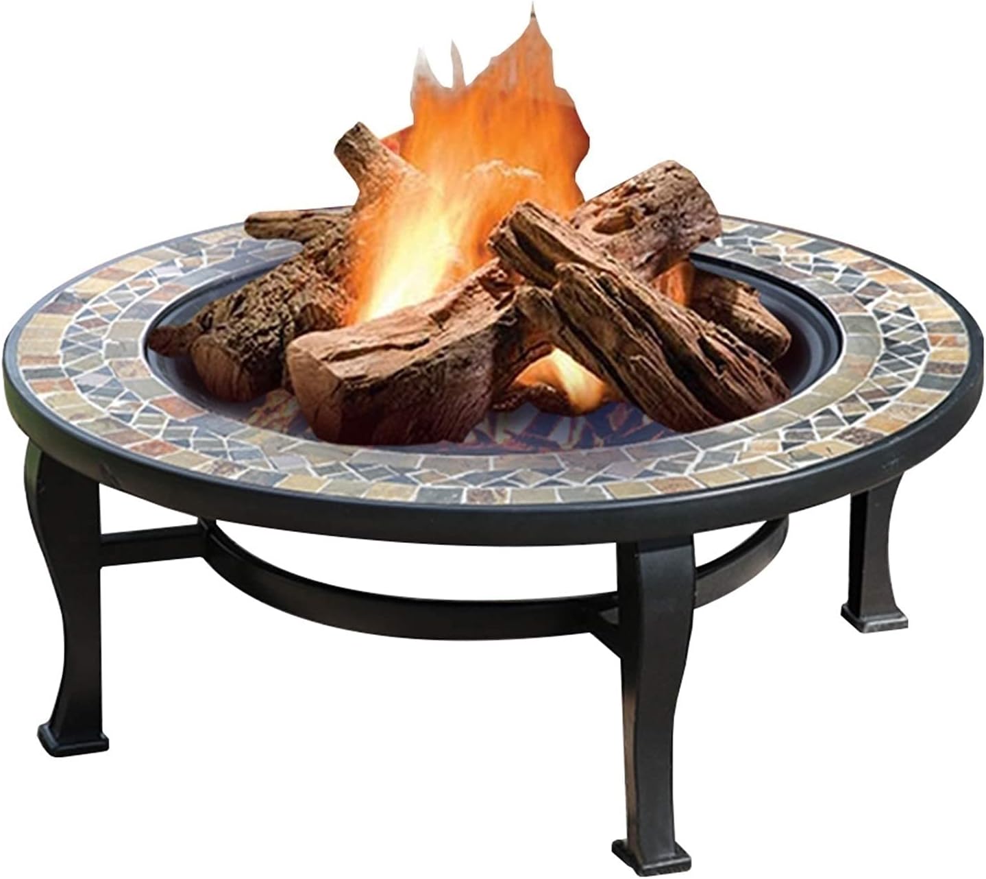 Outdoor Fire Pit Garden Wood Burning Fire Bowl, Outdoor Wood Burning Brazier, Party Camping Picnic Grill