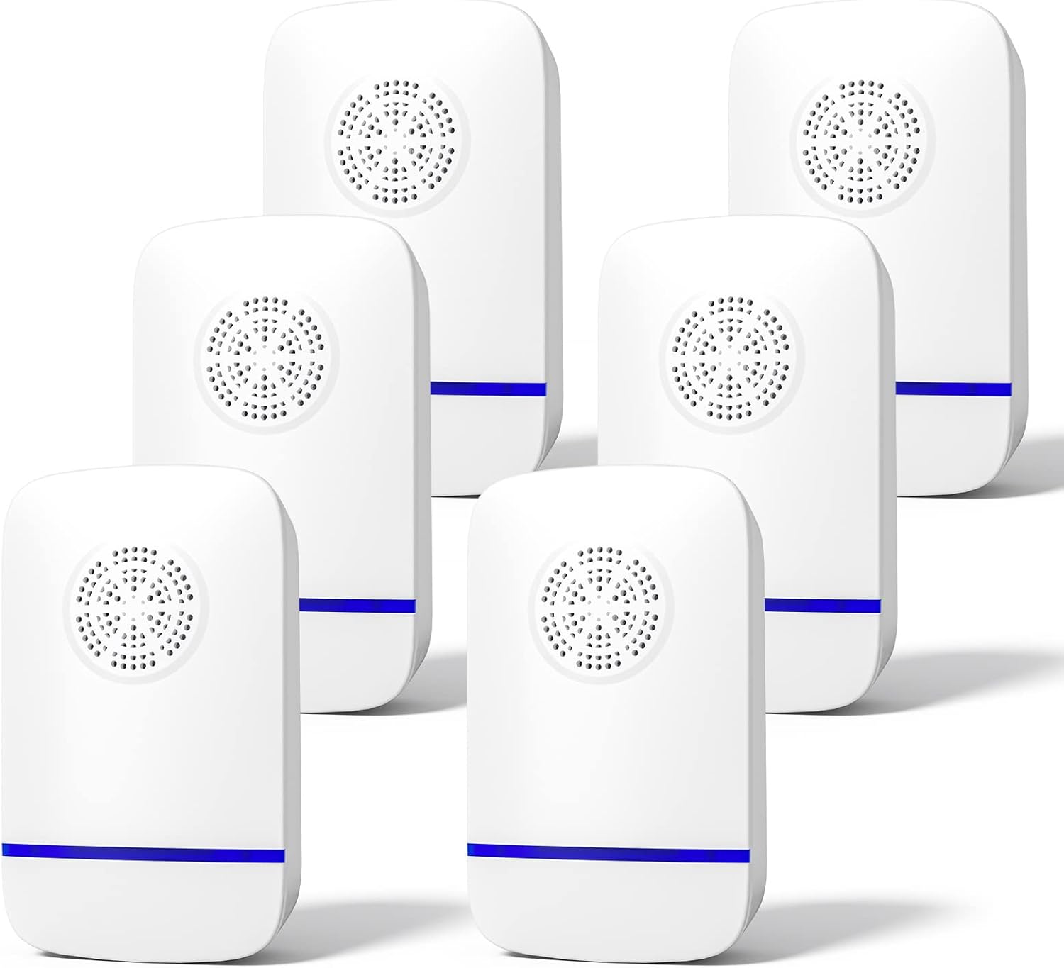 Ultrasonic Pest Repeller 6 Pack, Pest Control Plug for Insect, Roach, Mice, Spider, Mosquito Repellent Indoor for Home,Kitchen, Office, Warehouse, Hotel