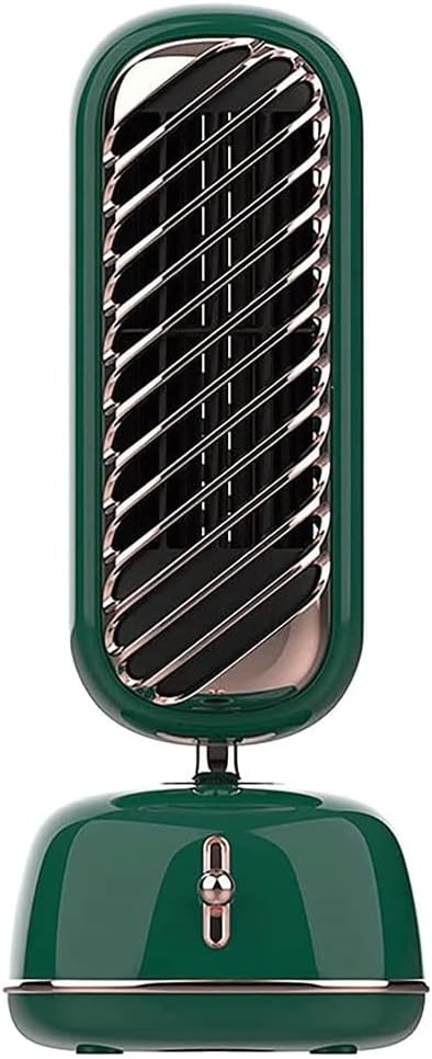 Portable Air Conditioner Fan,3 Speed Personal Evaporative Air Cooler - USB Quiet Air Humidifier, for Desk, Office, Bedroom (Color : Green)