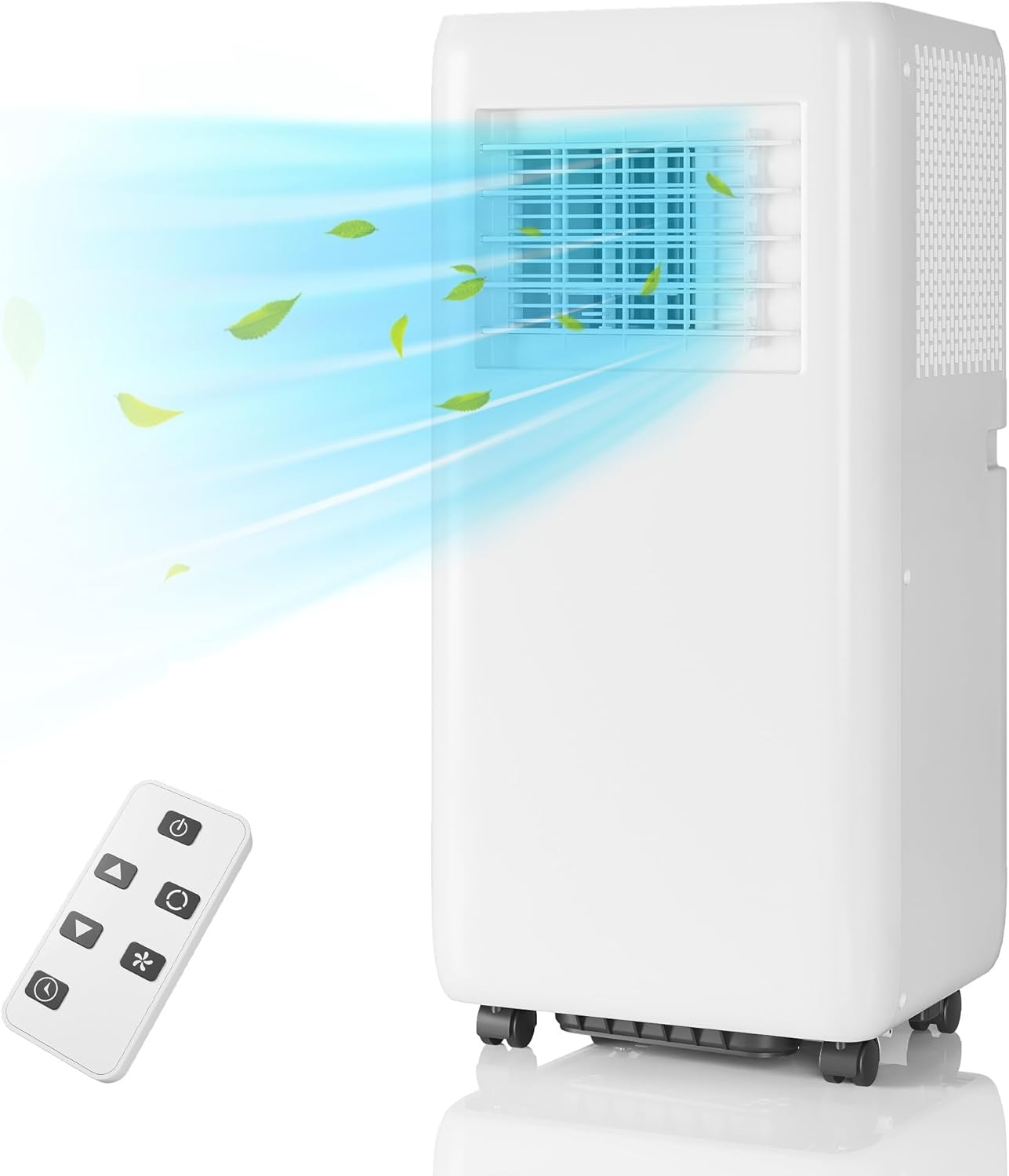 Portable Air Conditioners 10000BTU with Remote Control, Cools up to 400 Sq.ft, 3-in-1 Mini Standing AC Unit Cooling, Dehumidification, Fan, with Digital Display, Fast Cooling, Indoor Use, White