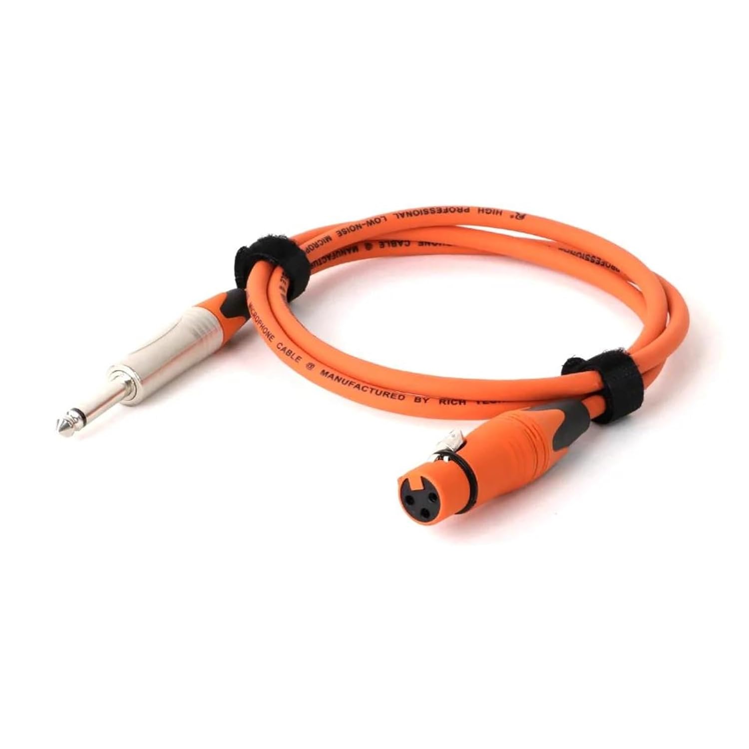 Guitar Audio Cable 1PC Microphone Cable 6.35mm TS 1/4 Male to Female Microphone Cable for Speaker Guitar Amplifier AMP Mixer(Orange,15m)