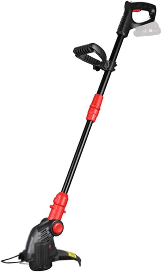 Lawn Mowers Household Lawn Mower Small Electric Lawn Mower New Metal Material Handheld Lawn Mower Light and Convenient Household Lawn Mower (Black Battery*2) (Black Battery*1)