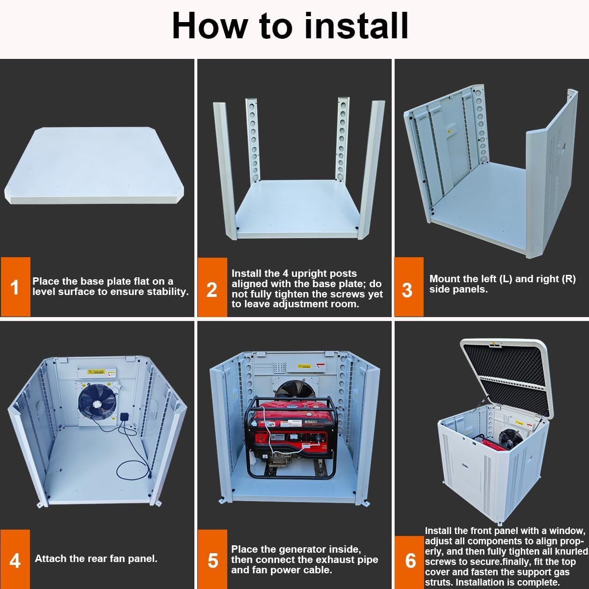 Generator Box,Accommodates The Maximum Size of The Unit:39.4