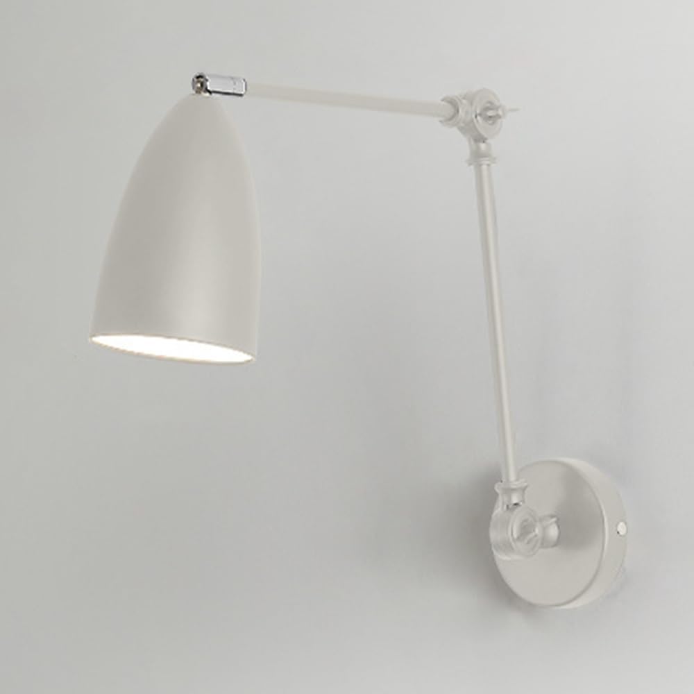 Swing-Arm Wall Sconce Retractable Wall Light for Bedroom Bedside, Reading Light Wall-Mounted Balcony Aisle Wall Lighting Fixture Foldable Wall Lamp, E14 Socket