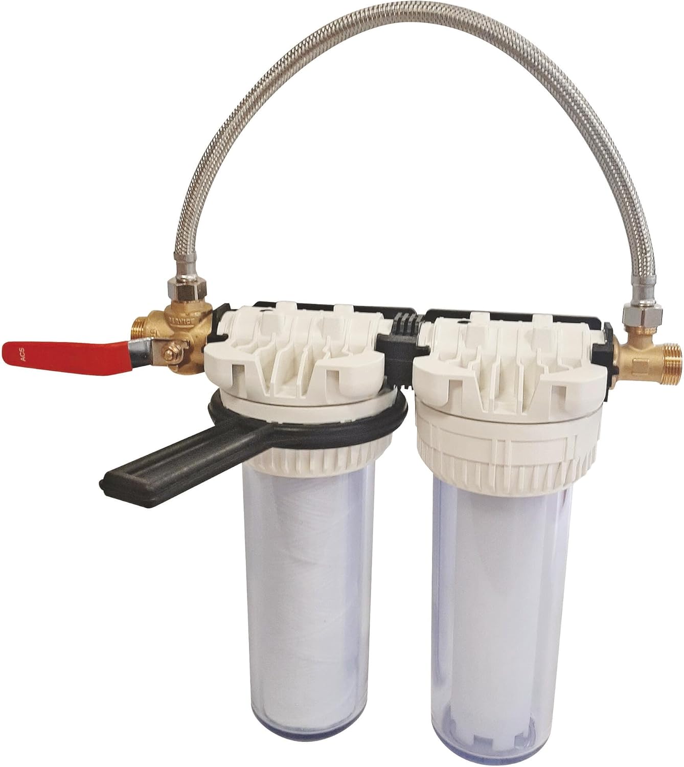 Double Filter Station with Filter and descaling cartridges - Cartridge Duration 6 Months - French Production