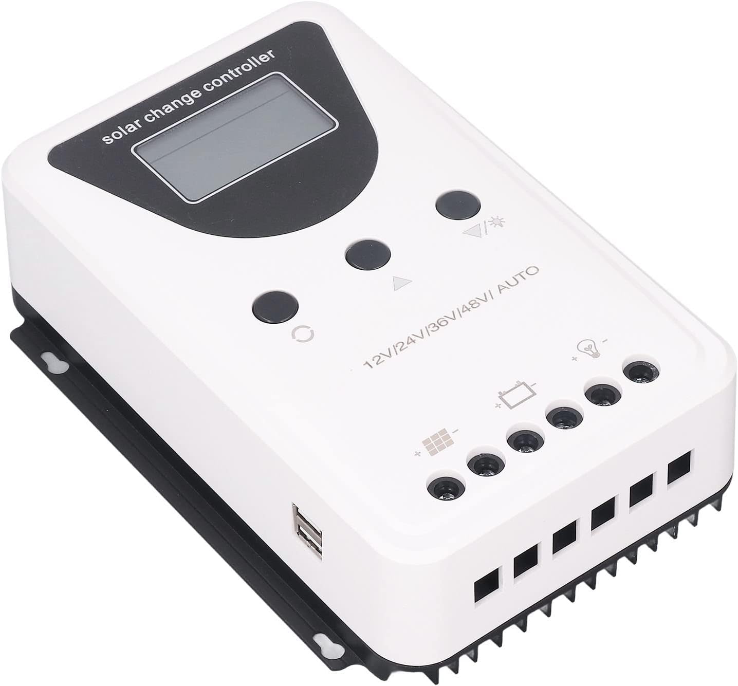 ciciglow 100A MPPT Solar Controller, 12/24/36/48V, LCD Display, ciciglow8rd9pntya76291-13, Multiple Load Control Modes