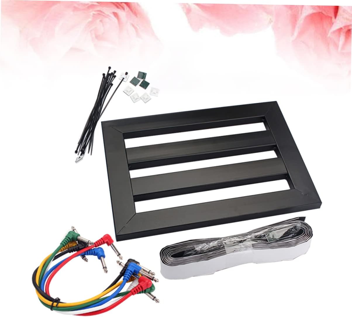 Small Guitar Effect Bracket Set Pasting Board for Effects Pedal Durable Compact Design Compatible Classic Moskyc Pedals Black Color