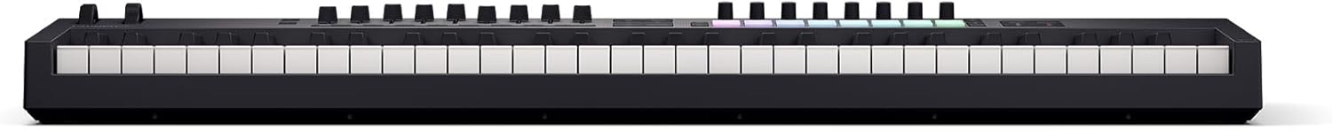 Audiosavings Bundle: Novation LAUNCHKEY 61 MK4 61-Key USB MIDI Ableton Live Keyboard Controller Bundle with Rockville Z50 Z-Style Pro Keyboard Stand+Travel Bag - Adjustable Height + Width