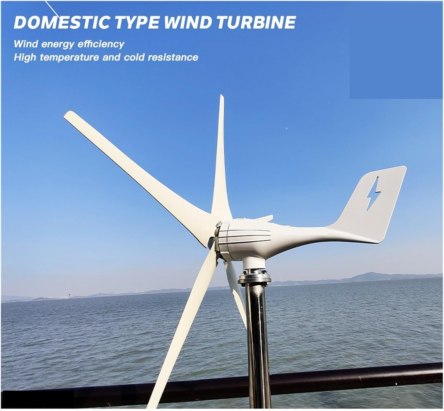 3000W Horizontal Turbine Generator Kit 12V/24V/48V Low Noise Wind Power Generator with Controller Low Starting Speed for Home(Model3,12V_3000W)