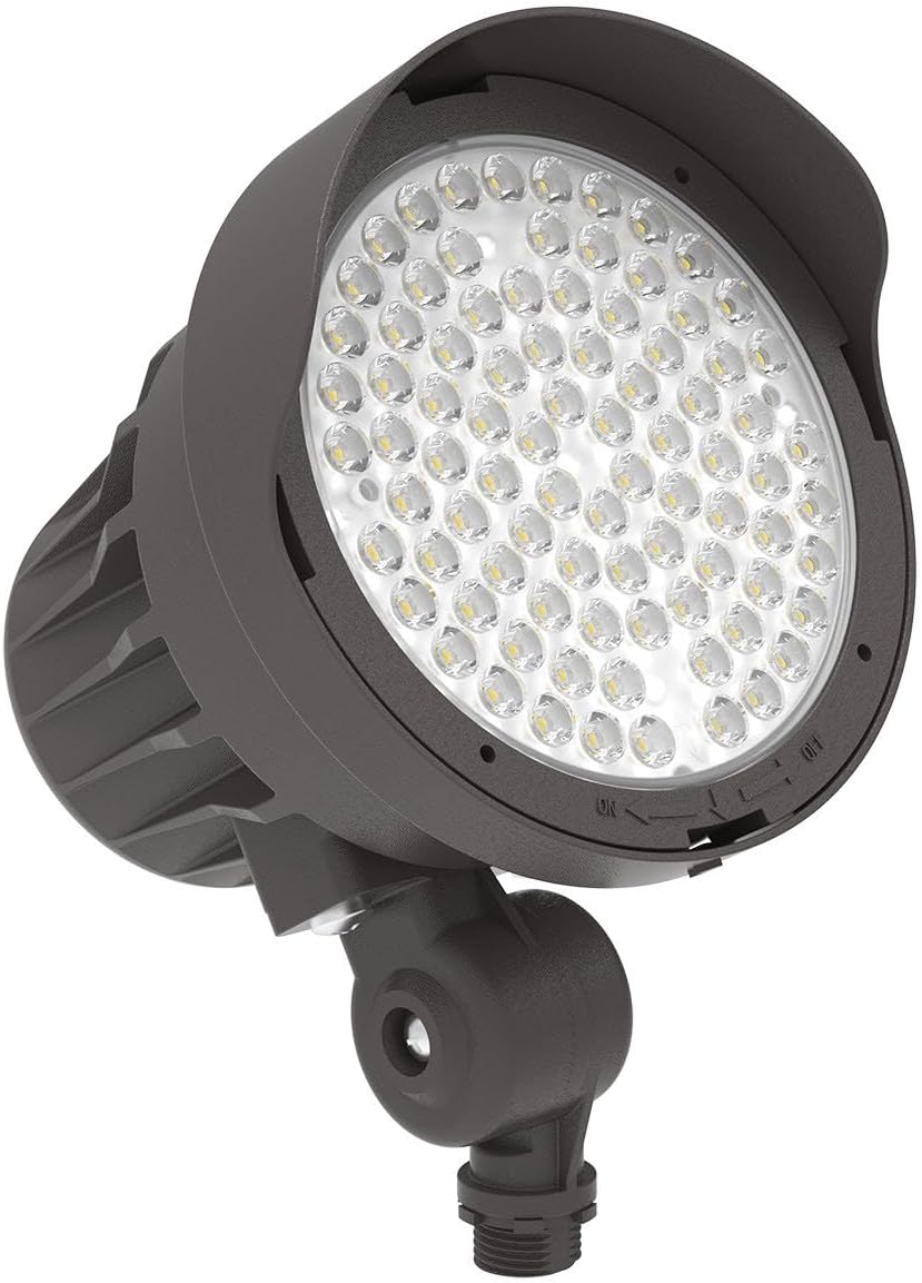 LED Bullet Spot Flood Light, 120-347Vac, 0-10V Dimmable, 10.5W/20W/30W Selectable 3000K/4000K/5000K, 7Hx7V Beam Angel with Photocell, Outdoor IP66 Waterproof Spotlight, UL DLC, 1PK (15 Degree Lens)