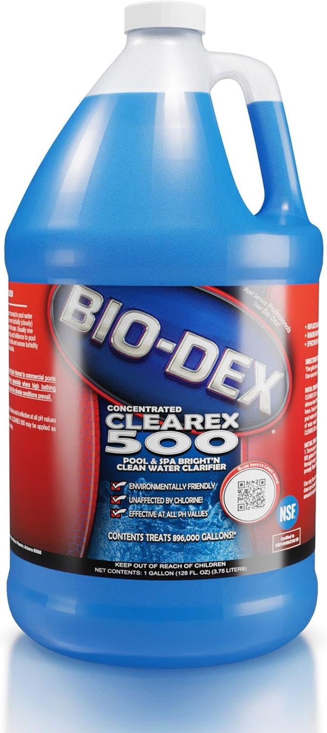Bio-Dex Clearex 500 Pool and Spa Water Clarifier, 1 Gallon CX04