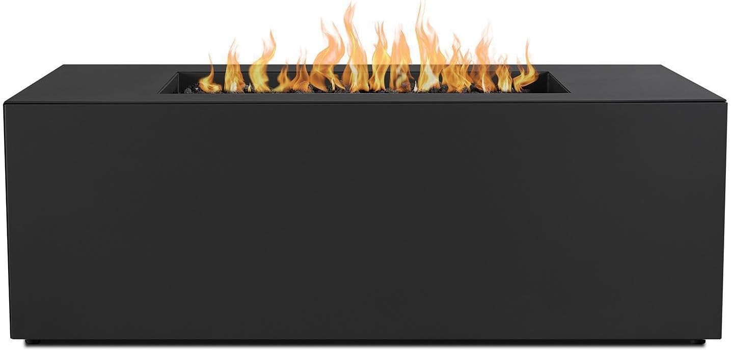 Lakeview Covewood 58-inch Rectangle Propane Fire Table - Charcoal - SC2050LP-CHRC