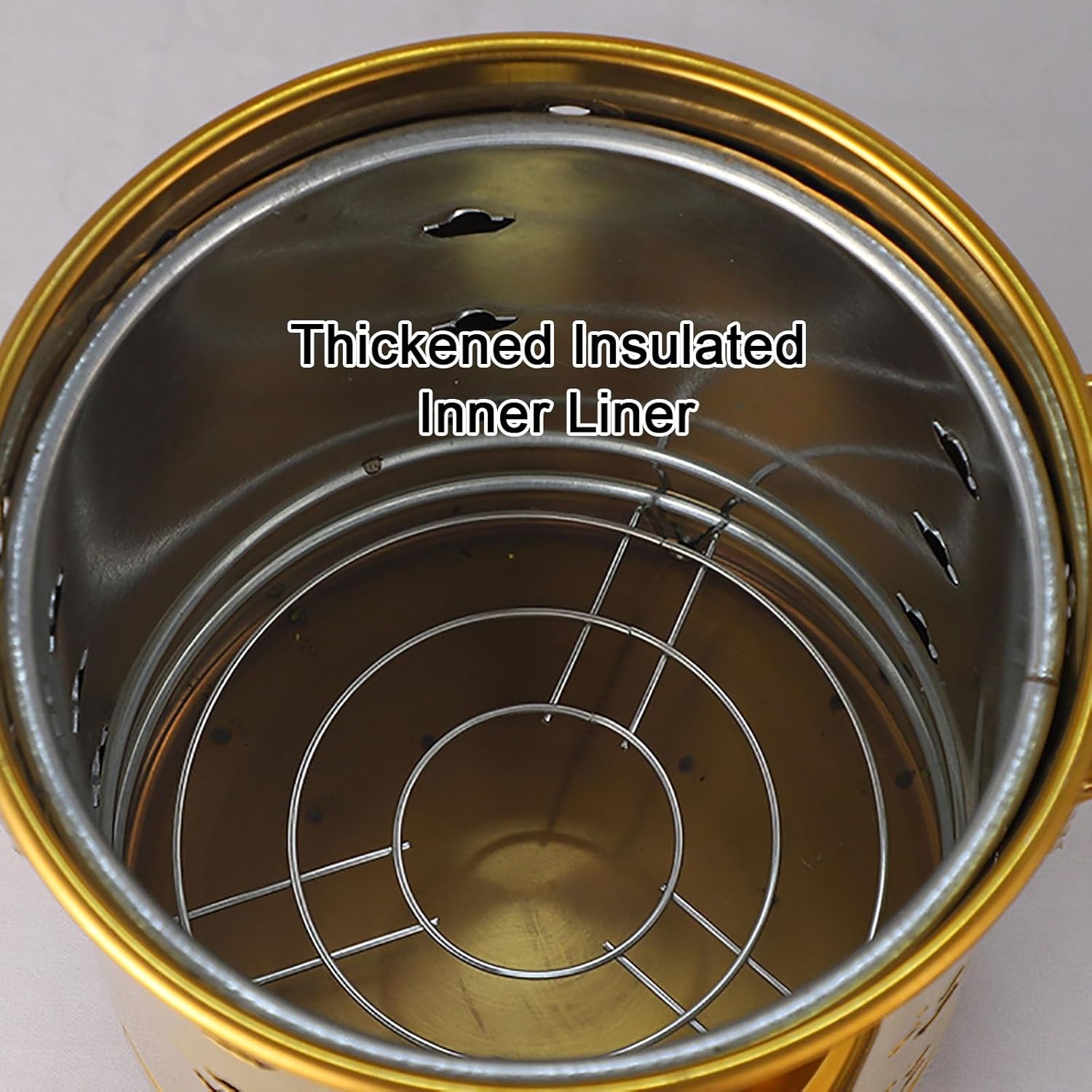 KAVERN Burn Barrel, Fire Pit, Burn Cage, Backyard Fire Pit, Incinerator, Burn Barrel for Yard Waste, for Wood Rubbish Leaves Burning(Large)(S)