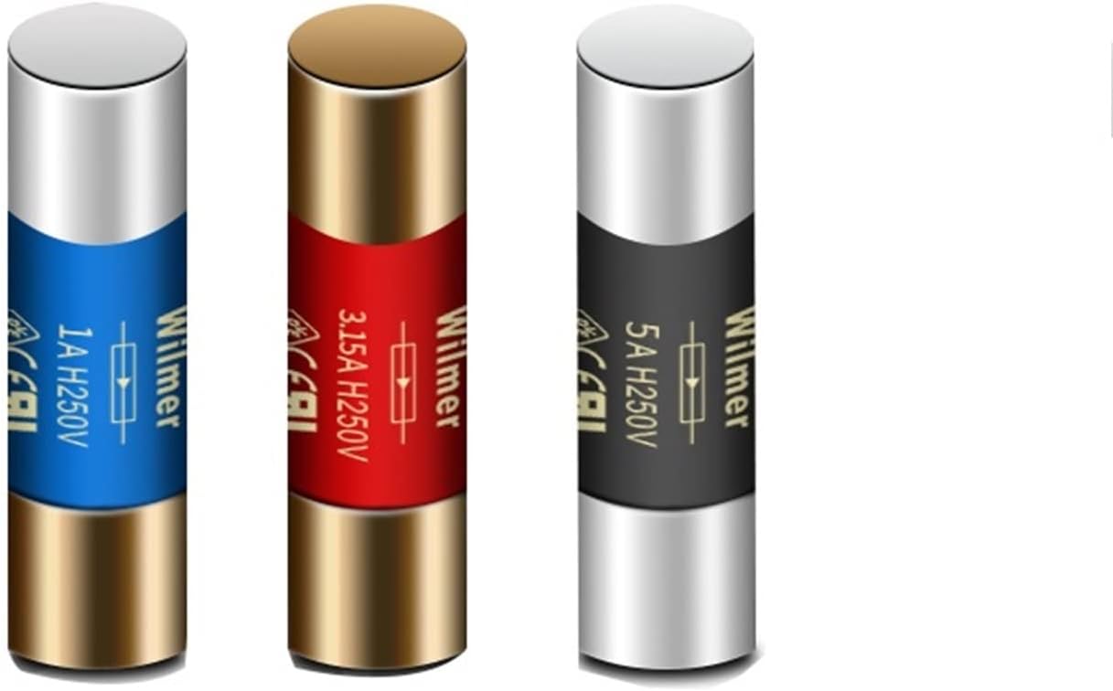 1PCS 5 * 20mm HiFi Graphene Nano Quantum Fuse CD Audio Amplifier Tube Amp Fuse Slow Blow Fuse (Color : Red Knight 5A)