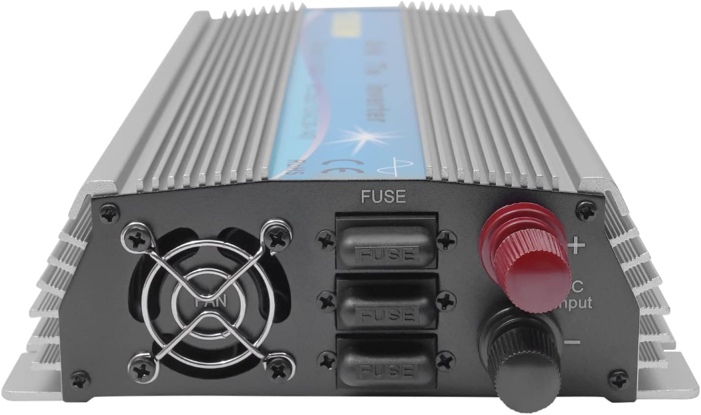 1000W Grid Tie Inverter, 36V Solar Power Converter with MPPT Pure Sine Wave, 110V AC Output Intelligent Cooling Fan Inverter for Home, School & Commercial Grid-Connected PV Systems