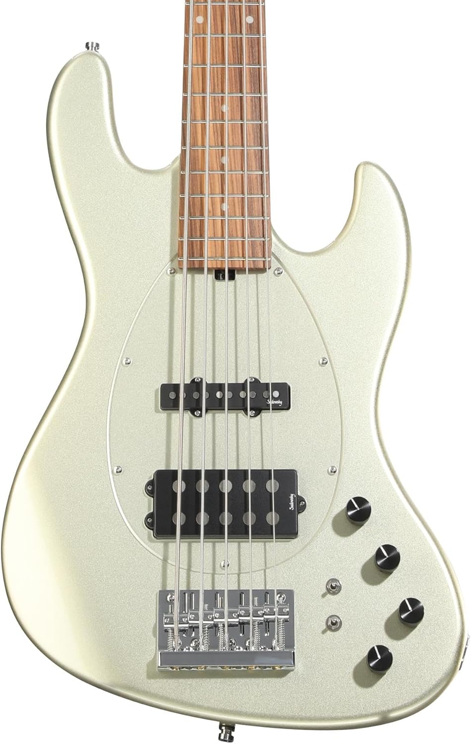 Sadowsky MetroExpress Vintage M/J 5-string Bass Guitar - Solid Champagne Metallic, Morado Fingerboard