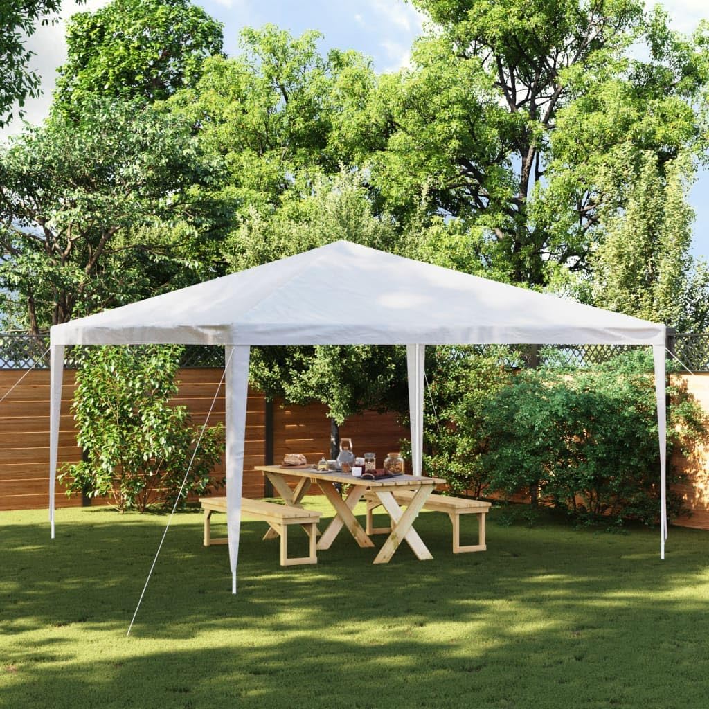 Party Tent 13.1'x13.1' White,Outdoor Party Tent with Durable Iron Frame and UV/WaterResistant Canopy Outdoor Structures, Outdoor Canopies, Gazebos